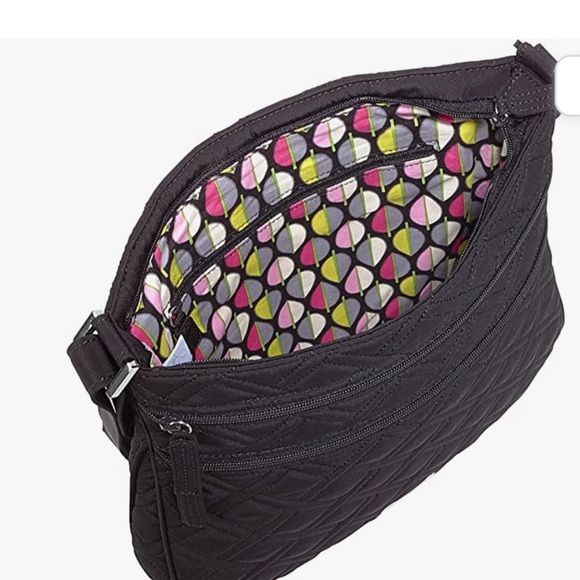 Vera Bradley 👛👛👛Keep Charged Triple Zip price cut⬇️⏬️Hipster - Solids (Black) - Picture 7 of 10
